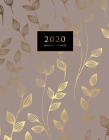 2020 Monthly Planner: Large Monthly Planner with Inspirational Quotes and Marble Cover (Volume 7) 1087808421 Book Cover