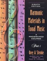 Harmonic Materials in Tonal Music: A Programmed Course: Text with Student Tapes 0205281478 Book Cover