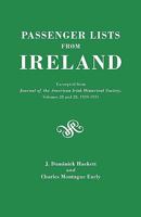 (2465) Passenger Lists from Ireland (Excerpted from Journal of the American Irish Historical Society, Volumes 28 and 29) 080630166X Book Cover