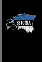 Estonia: Patriotic Estonian Estonia Flag Nationalism Gift (6"x9") Lined notebook Journal to write in B07Y4KVJKX Book Cover