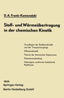 Stoff- Und Warmeubertragung in Der Chemischen Kinetik 3662130556 Book Cover