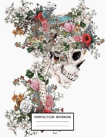 Composition Notebook: Floral Flowers College Ruled Notebook Lined School Journal 110 Pages 7.44 x 9.69 for Children Kids Girls Teens Women 1692479830 Book Cover