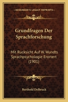 Grundfragen der Sprachforschung 1161191801 Book Cover