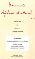 Documents Stephane Mallarme - Nouvelle Serie II (French Edition) 2707812536 Book Cover