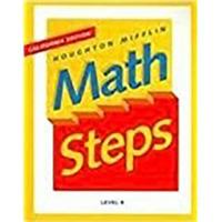 Math Steps Level K (California Edition) 0395983010 Book Cover