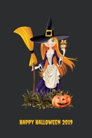Happy Halloween 2019: Blank Lined Halloween Gift Notebook, 6 x 9, 120 White Color Pages, Matte Finish Cover 1695956575 Book Cover