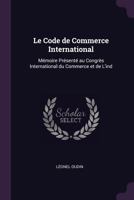 Le Code De Commerce International (1881) 1377326446 Book Cover