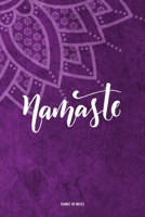 Namaste Carnet de Notes: Mauve | Idée de Cadeau Idéale Pour Professeur de Yoga | Carnet Ligné (French Edition) B083XWLVZK Book Cover