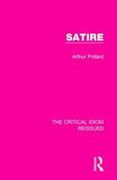 Satire (Critical Idiom) 0416172407 Book Cover