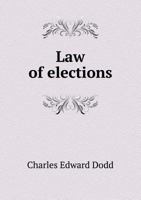 Law of Elections 5518803168 Book Cover