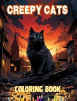 Creepy cats Coloring Book Fascinating and Creative Scenes of Terrifying Cats for Teens and Adults: Incredible Collection of Unique Killer Cats to Boost Creativity B0CSPJWF1L Book Cover