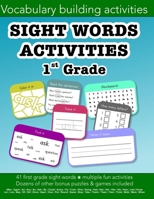 Sight Words First Grade vocabulary building activities: Education resources by Bounce Learning Kids B0BRJ88RJ1 Book Cover