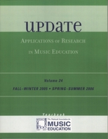 Update: Applications of Research in Music Education Yearbook 1578865417 Book Cover