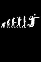 Volleyballspieler Notizbuch: A5 Liniert 108 Seiten - Volleyball Evolution Notizheft - Geschenk f�r Volleyballspieler 1703989678 Book Cover