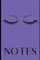 Notes: : Brilliant Purple Lavender College Lined Journal With Eyelashes: This is a fun eyelash notebook you can use for school, journaling, gratitude lists, home, office, school, and more. 1692650939 Book Cover