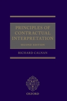 Principles of Contractual Interpretation 019879231X Book Cover