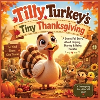 Tilly Turkey's Tiny Thanksgiving: A Sweet Thanksgiving Story for Kids About Kindness, Gratitude, Sharing, Helping Others & Friendship B0HH8J9BXS Book Cover