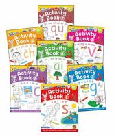 Jolly Phonics Activity Books 1-7: In Print Letters (American English Edition) 1835823807 Book Cover