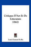 Critiques d'art et de littérature 2019697084 Book Cover