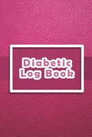 Diabetic Log Book: Log Book for Diabetics Weekly Blood Sugar Diary | 52 weeks | 5 Time Before-After | 111 pages, 6"x9" | Paperback | pink background imitation pink leather 1710337524 Book Cover