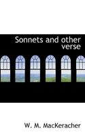 Sonnets and Other Verse 1165753421 Book Cover