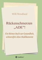 Rückenschmerzen „ADE" (German Edition) 374970631X Book Cover