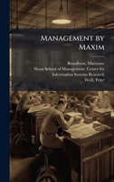 Management by Maxim B0FJYR9TNV Book Cover