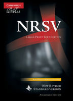 NRSV Large-Print Text Bible, Black French Morocco Leather, NR693:T 1108411002 Book Cover