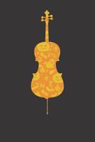 Notebook: Violin Halloween Party Pumpkin Pattern Gift Dot Grid Dotted 6x9 120 Pages 1082413895 Book Cover