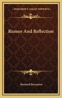 Rumor And Reflection 101704841X Book Cover