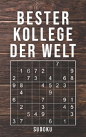 Bester Kollege Der Welt - Sudoku: 150+ knifflige Rätsel | leicht - normal - schwer | Kleines Taschenbuch mit Lösungen | Tolles Geschenk für den ... Freund, Bekannten (German Edition) 1713108283 Book Cover