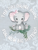 The Coloring Book For New Big Sisters: Adorable New Baby Color Book for Big Sisters Ages 2-6, Perfect Gift for Big Sisters with a New Sibling! 1698845960 Book Cover