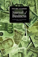 The Brc Academy Journal of Business 1604976888 Book Cover