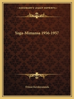 Yoga-Mimansa 1956-1957 0766130320 Book Cover
