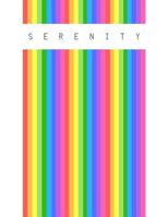 Serenity: Personalized rainbow sketchbook with name: 120 Pages 1073169197 Book Cover