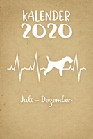 Kalender 2020: Beiger Tageskalender Foxterrier Herzschlag Hunde 2. Halbjahr Juli Dezember ca DIN A5 weiß über 190 Seiten 1650646844 Book Cover