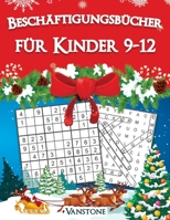 Beschäftigungsbücher für Kinder 9-12: 200 Sudokus und Wortsuchrätsel für Intelligente Kinder mit Anleitungen, Profi-Tipps und Lösungen - Großdruck - (Weihnachtsausgabe) B08KYWGV2J Book Cover