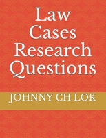 Law Cases Research Questions 1706621469 Book Cover