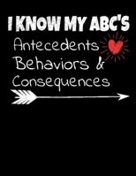 I Know My AB'S : Antecedents Behavior & Consequences: Daily Planner 2020  | Gift For Applied Behavior Analyst Aba Therapist 1711945447 Book Cover