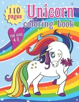 Unicorn Coloring Book for Kids 4-8: Unicorn Cute Animals Children Coloring Pages for Kids B08TZDYK7Q Book Cover