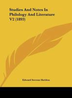 Studies And Notes In Philology And Literature V2 1161784144 Book Cover