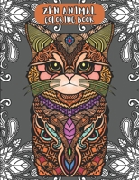 Zen Animal Coloring book: zentangle animal coloring book B0CQZVNG4X Book Cover