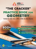 Adda247 The Cracker Practice Book for Geometry (English Edition Printed Edition) [Paperback Bunko] Add247 Paublications 9388964063 Book Cover