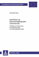 Identifizierung Uebernahmegeeigneter Unternehmen: Ansaetze Zur Erkennung Von Optimierungs- Und Synergiepotenzialen 3631603878 Book Cover