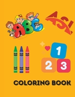 ASL ABC's 123's Coloring Book B0BXN7J6X3 Book Cover