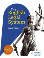 The English Legal System 1471879151 Book Cover