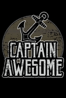 Captain Awesome: Retro Captain Awesome Fun Lined Notebook Journal 6x9 167095529X Book Cover
