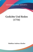 Gedichte Und Reden (1754) 1166049000 Book Cover
