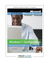 MicrosoftOfficial Academic Course: Materials Excerpted from Windows 7 Configuration B00C7YQS1W Book Cover