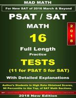 2018 Psat-SAT Math 16 Tests 1722903635 Book Cover